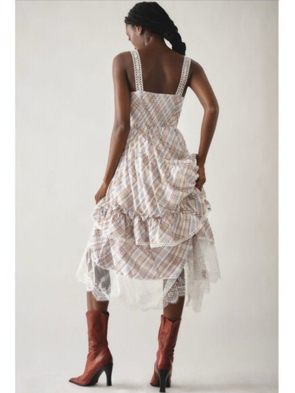 Anthropologie The Bobbi Tiered Midi Dress - Picture 3 of 11